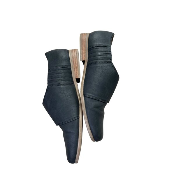 Abella True Comfort Mollie Black Shoes Women's 6M Flats Adjustable Hook & Loop - Picture 5 of 14